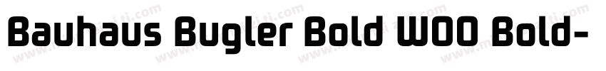 Bauhaus Bugler Bold W00 Bold字体转换